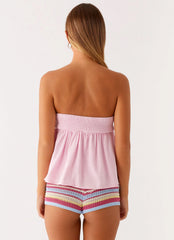 Cassie Tube Top - Pink