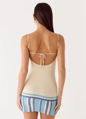Lion Heart Knit Mini Dress - Ivory