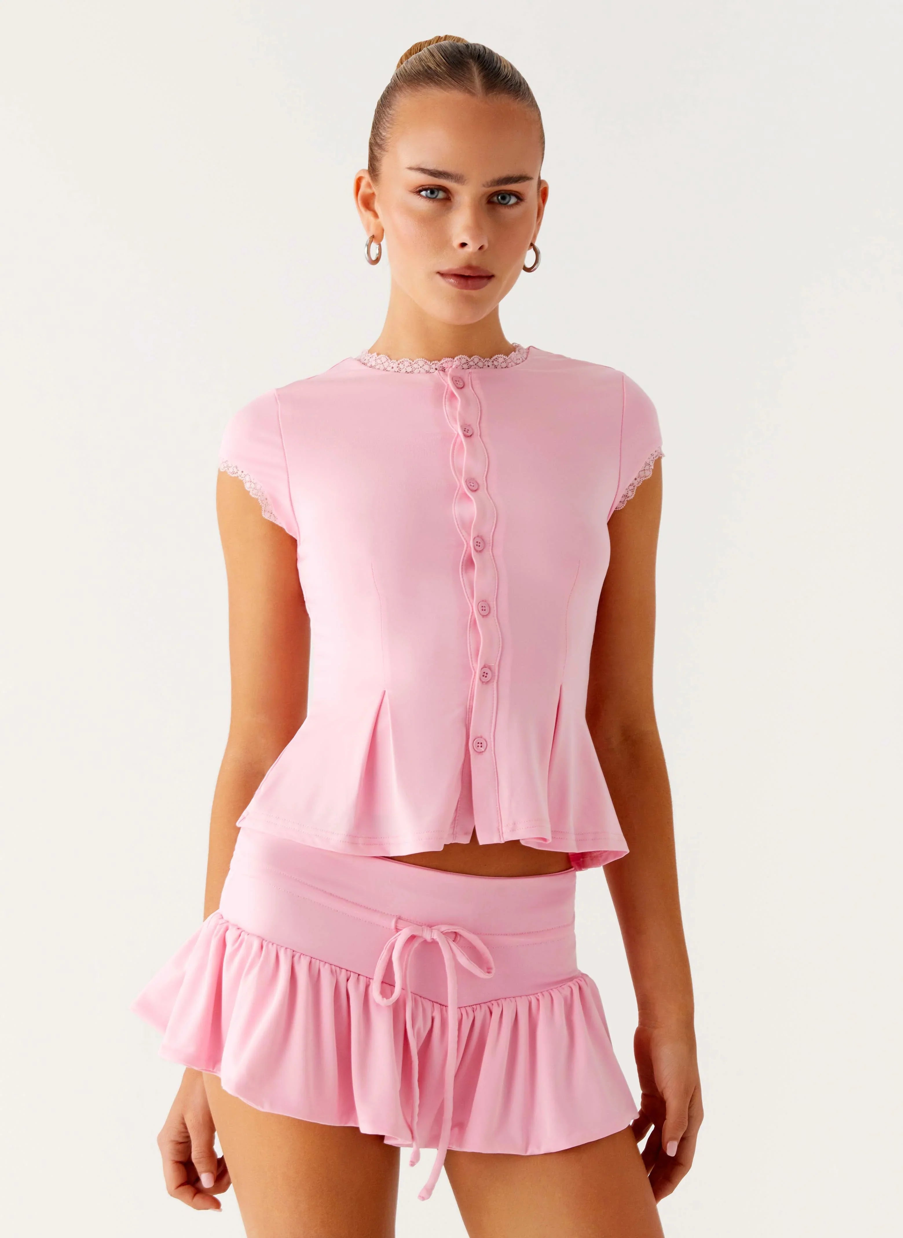 Landon Mini Skort - Pink