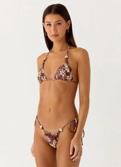 Saga Bead Bikini Top - Espresso Meadow