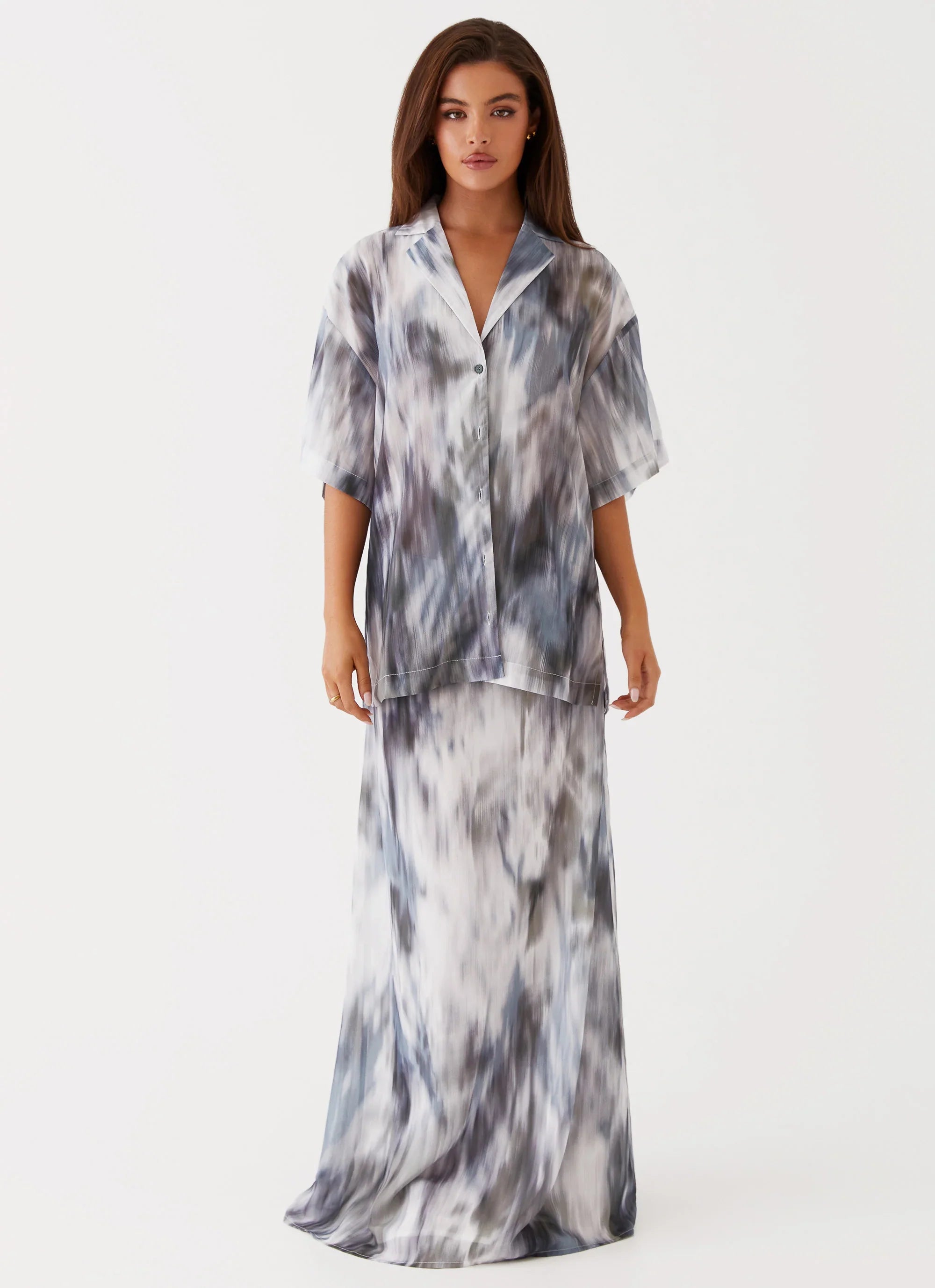 Fight The Feeling Oversized Shirt - Gloom