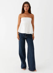 Cassie Tube Top - White