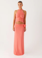 Jayce Halter Top - Salmon